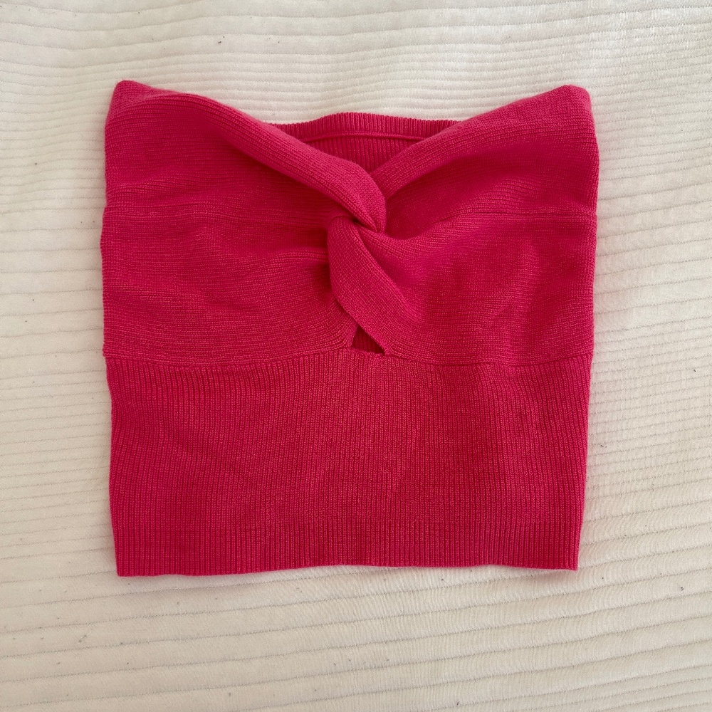 Hot pink soft tube top